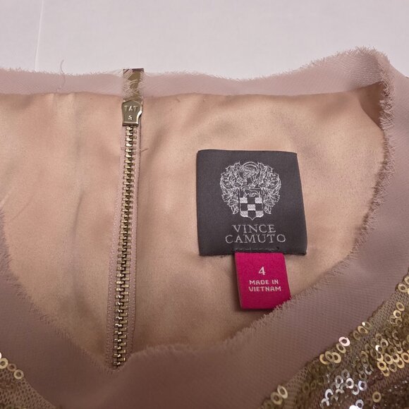 Vince Camuto Sequin Short Sleeve Shift Dress - Picture 8 of 16